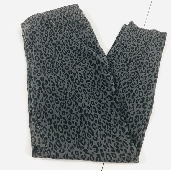 Style & Co. Denim - Style & Co. Animal Print Skinny Jeans Gray & Black
